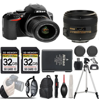 Nikon D3500 dslr camera with 18-55mm lens image