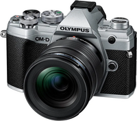 OM SYSTEM OM-D E-M5 Mark III Silver Body with M.Zuiko Digital ED 12-45mm F4.0 Black Lens Kit image