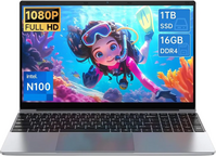 Gezoon Intel N100 16GB RAM 1TB SSD LAPTOP image