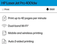 HP New Version: LaserJet Pro 4001dw image