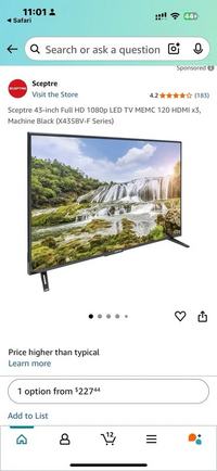 Sceptre X435bv image