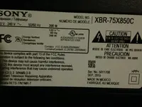 Sony 75xbr850c image
