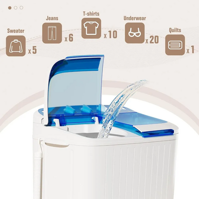 Bonusall Portable Washing Machine blue Image