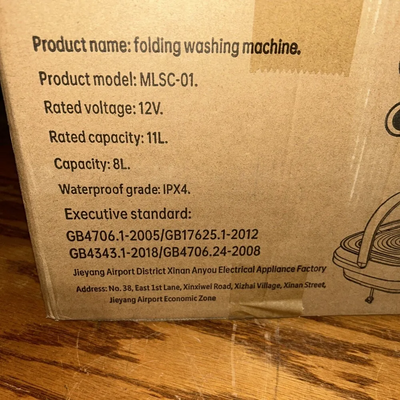 Branded Portable Washing Machine Image