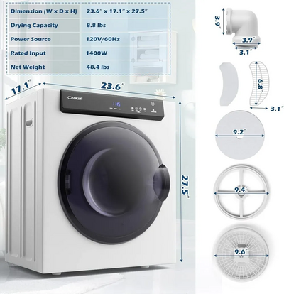 COSTWAY Compact Portable Dryer Image