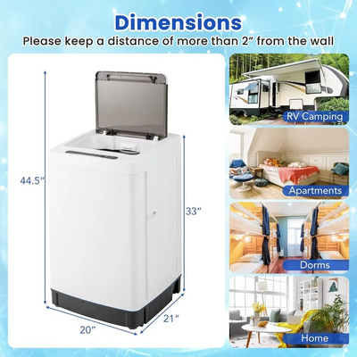 COSTWAY Portable Washing Machine Image
