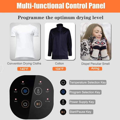 COSTWAY 1700W Electric Portable Clothes Dryer Image