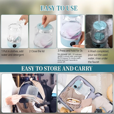 Dcvbny Mini Portable Washing Machine 1L Image