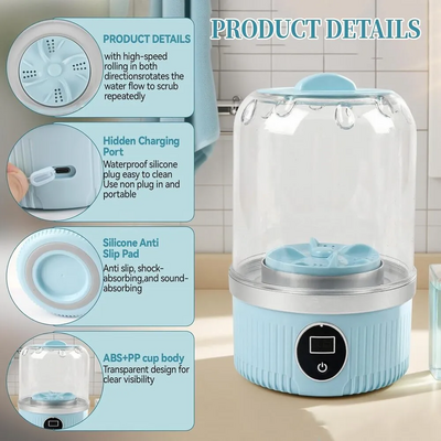 Dcvbny Mini Portable Washing Machine 1L Image