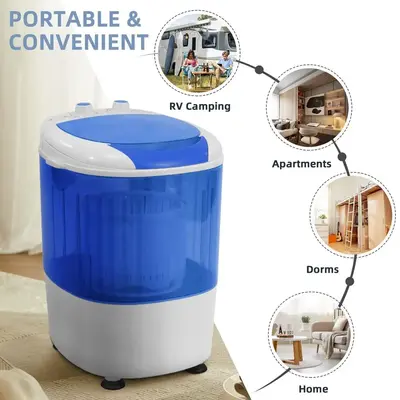 Elevon Portable Mini Washing Machine With Spin Dryer Image