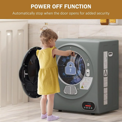 HOMCOM 1.5 cu.ft. Charcoal Gray Image