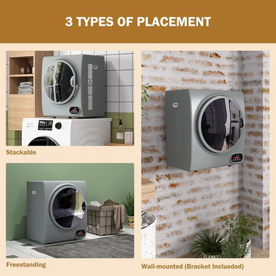 HOMCOM 1.5 cu.ft. Charcoal Gray Image