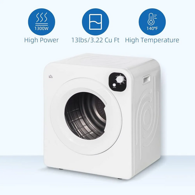 HOMCOM 3.22 cu.ft. White Image