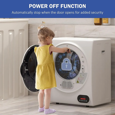 HOMCOM 1.5 cu.ft. White Image
