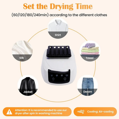 LARIDEN 1500W 110V Portable Clothes Dryer Image