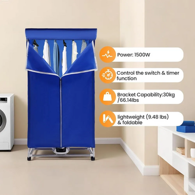 LARIDEN 1500W 110V Portable Clothes Dryer Image