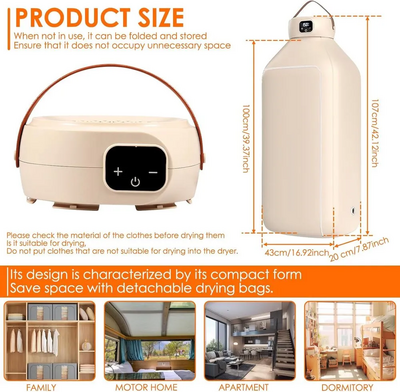 Tzdxfgl Portable Clothes Dryer Image