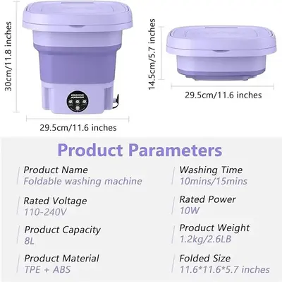 Unbranded Washing machine purple Image