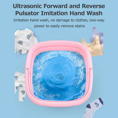 Unbranded/Generic Folding Automatic Ultrasonic Washing Machine Image
