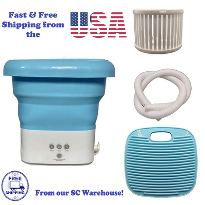 Unbranded/Generic Folding Automatic Ultrasonic Washing Machine Image