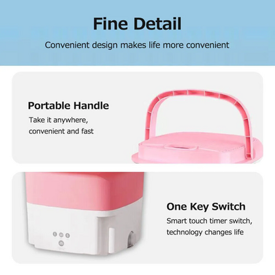 Unbranded/Generic Folding Automatic Ultrasonic Washing Machine Image