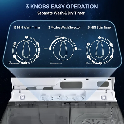 Unknown Brand Portable Washing Machine, 21Lbs Capacity Image