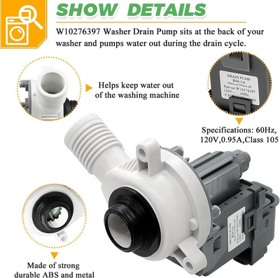 Unknown Brand W10276397 Washer Drain Pump Image