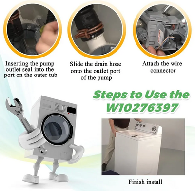 Unknown Brand W10276397 Washer Drain Pump Image