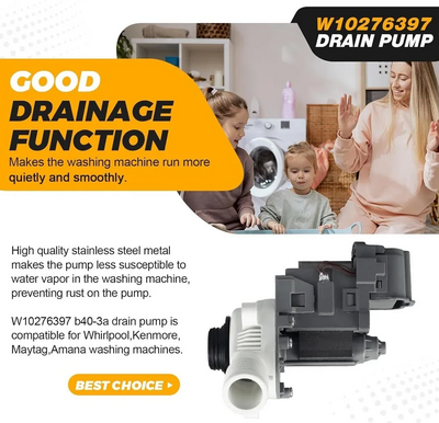 Unknown Brand W10276397 Washer Drain Pump Image