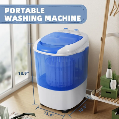 Unknown Brand Portable Mini Washing Machine With Spin Dryer Image