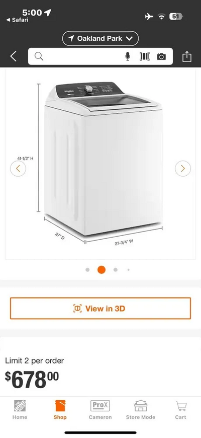 Whirlpool Wtw5057lwh/wed5050lwh Image