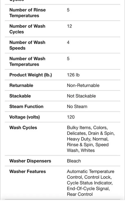 Whirlpool WTW4950HW Image