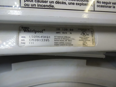 Whirlpool LSQ9645KQ1 Image