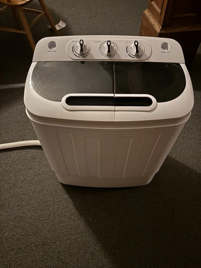 ZENY Portable clothes washing machine mini twin tub Image