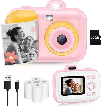 Aasonida Instant Print  with 32GB SD Card and 4 Rolls Print Paper Image