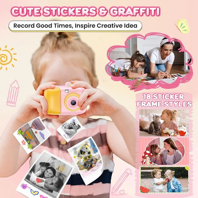 Aasonida Instant Print  with 32GB SD Card and 4 Rolls Print Paper Image