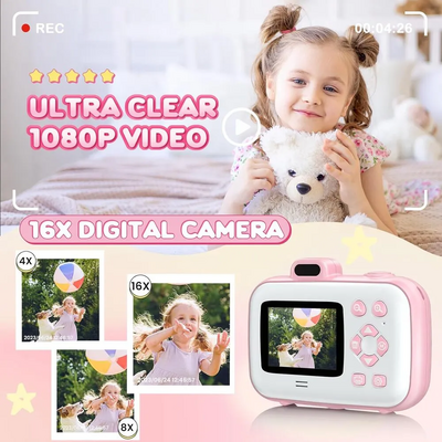 Aasonida Instant Print  with 32GB SD Card and 4 Rolls Print Paper Image