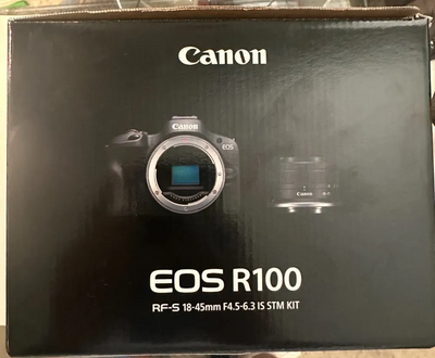 Canon EOS R100 RF-S18-45mm F4.5-6.3 IS STM & RF-S55-210mm F5-7.1 IS STM Lens Kit Image