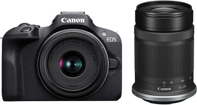 Canon EOS R100 RF-S18-45mm F4.5-6.3 IS STM & RF-S55-210mm F5-7.1 IS STM Lens Kit Image