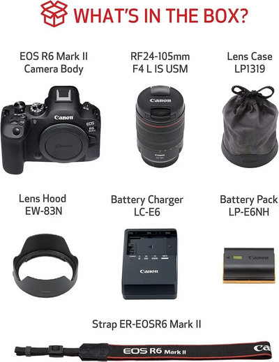 Canon EOS R6 Mark II RF24-105mm F4 L IS USM KIT Image