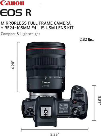 Canon EOS R Mirrorless Digital  with 24-105mm Lens Image
