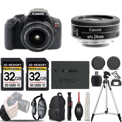 Canon Eos rebel t7 dslr camera with 18-55mm lens Image