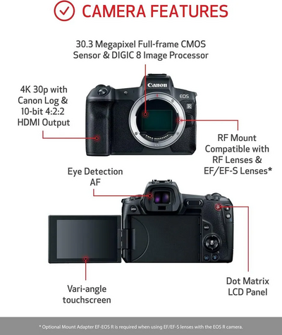 Canon EOS R + RF24-105mm F4-7.1 IS STM Lens Kit Image