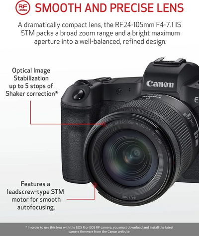 Canon EOS R + RF24-105mm F4-7.1 IS STM Lens Kit Image