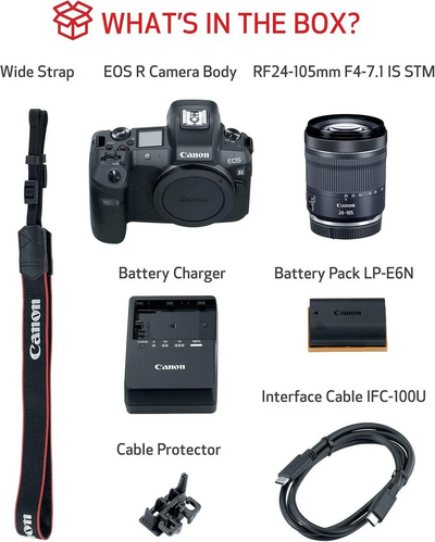 Canon EOS R + RF24-105mm F4-7.1 IS STM Lens Kit Image