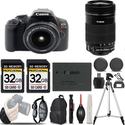 Canon Eos rebel t7 dslr camera with 18-55mm lens Image