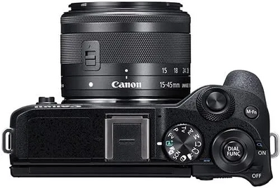 Canon EOS M6 Mark II Mirrorless , (Black)+EF-M 15-45mm F/3.5-6.3 IS STM + EVF Kit Image