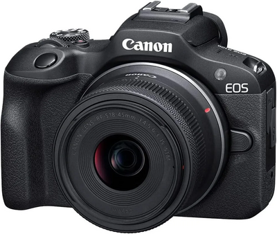 Canon EOS R100 RF-S18-45mm F4.5-6.3 IS STM Lens Kit Image