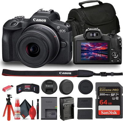 Canon EOS R100 RF-S18-45mm F4.5-6.3 IS STM Lens Kit Image