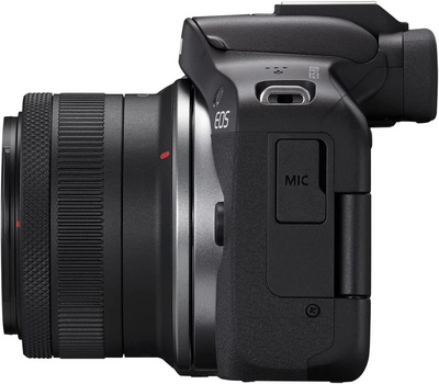 Canon EOS R50 RF-S18-45mm F4.5-6.3 IS STM Lens Kit (Black) Image